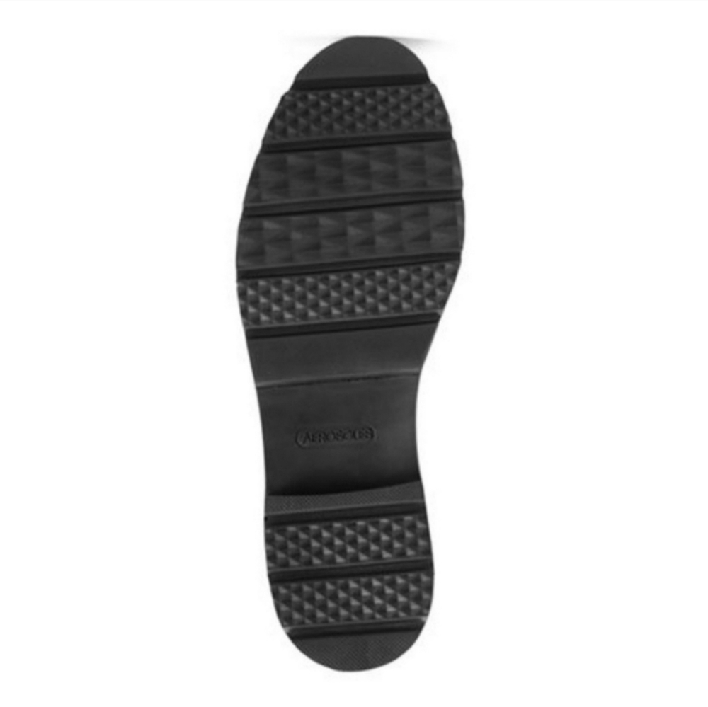 Edgy Black Leather Buckled Moto Booties - Picture 4 of 8